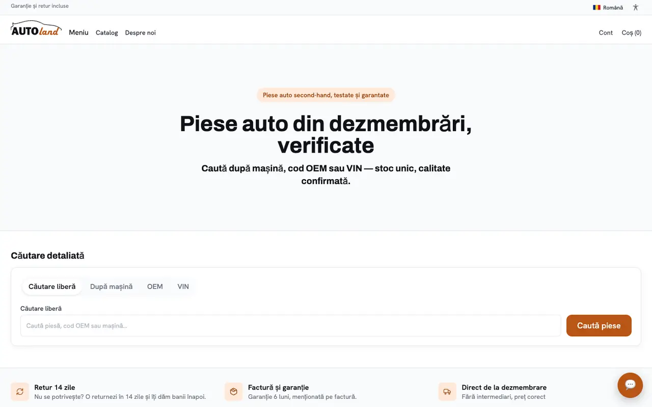 Autoland Busag website