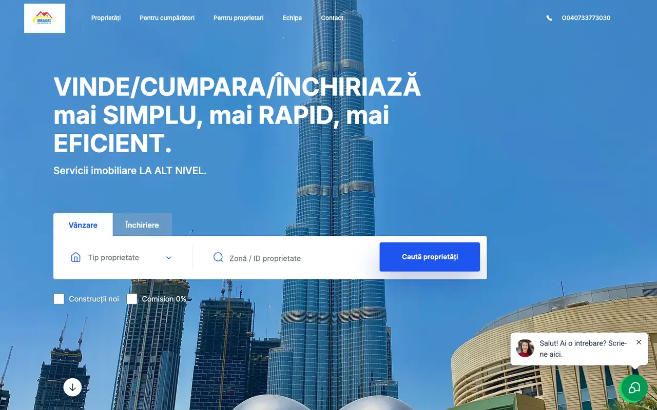 Brasadas Imobiliare website