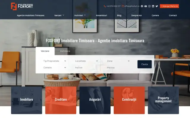 Foxfort Timisoara website